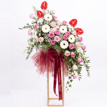 Standing Flower Premium bunga ucapan selamat