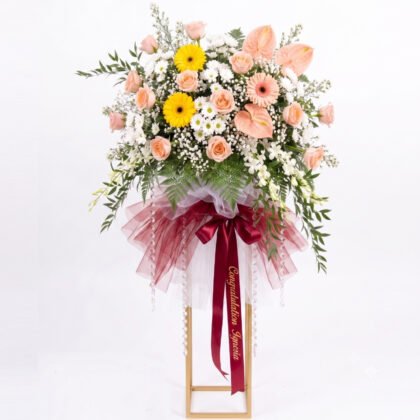 Standing Flower Modern Elegan Bunga Ucapan Selamat